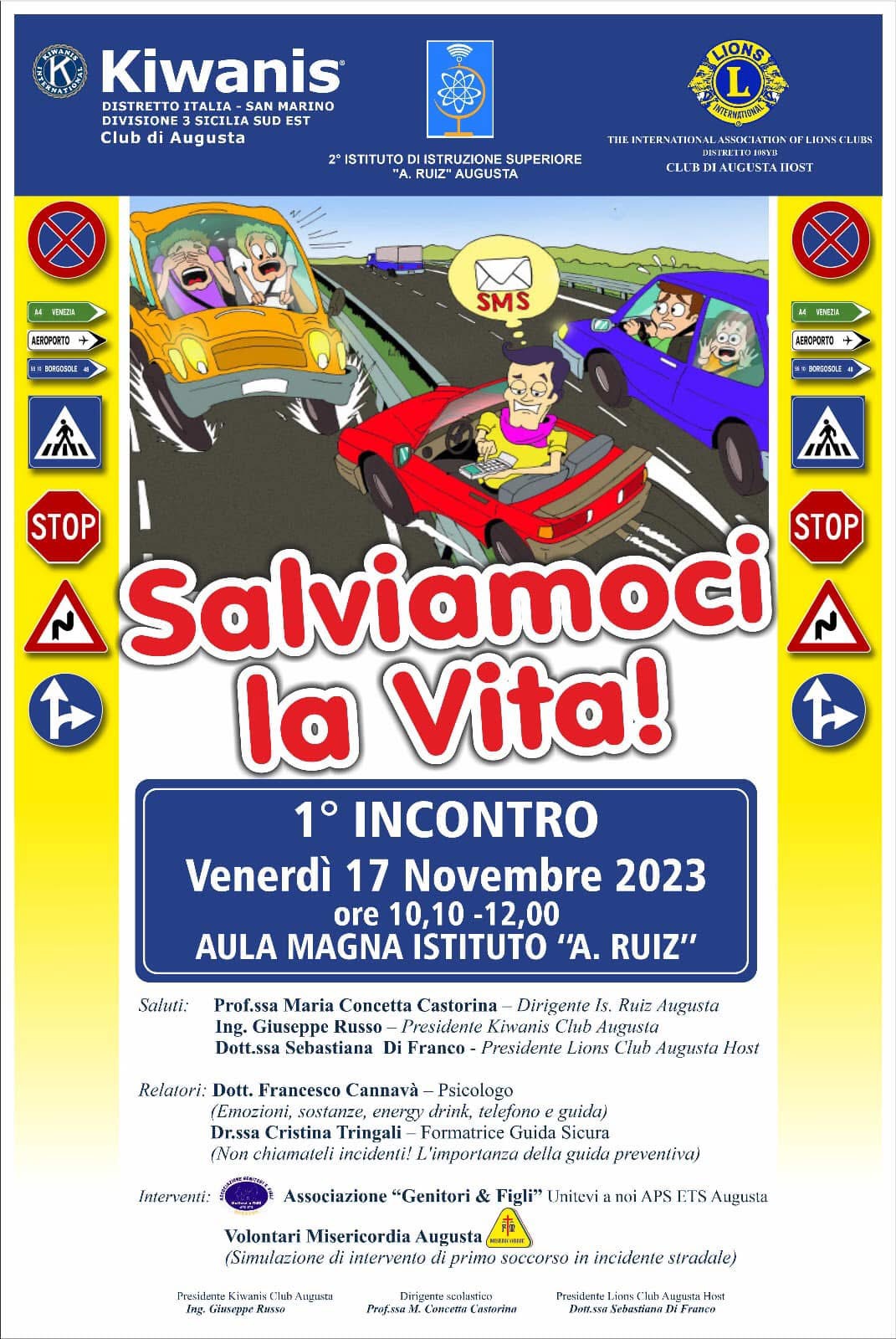 Progetto “Salviamoci la vita”  2° Istituto di istruzione superiore “A. Ruiz”